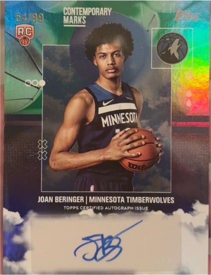 2025-26 Topps #CM-JB Joan Beringer Contemporary Marks RC Auto — front