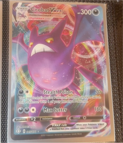 2021 Pokémon Shining Fates #045 Crobat VMAX — front