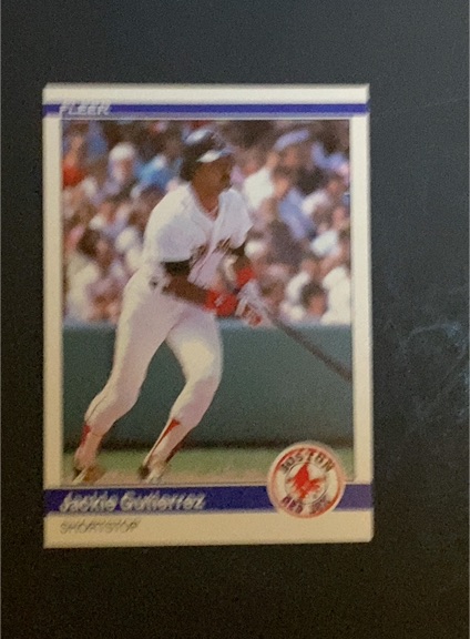 1984 Fleer Update #U-47 Jackie Gutierrez — front