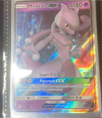 2019 Pokémon TCG Hidden Fates #31 Mewtwo GX — front