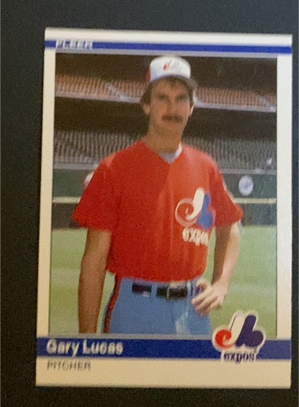 1984 Fleer Update #U-73 Gary Lucas — front
