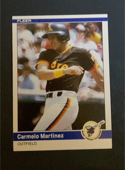 1984 Fleer Update #U-75 Carmelo Martinez — front