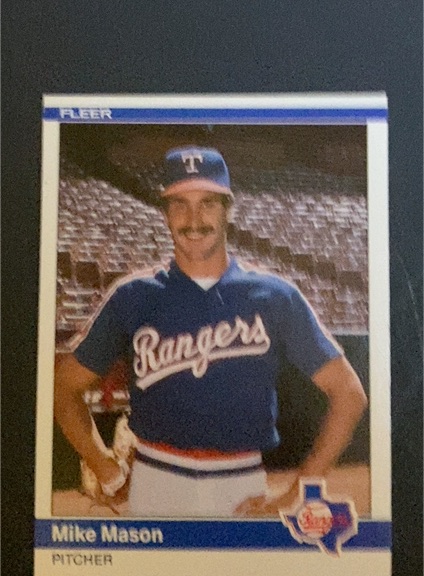1984 Fleer Update #U-76 Mike Mason — front