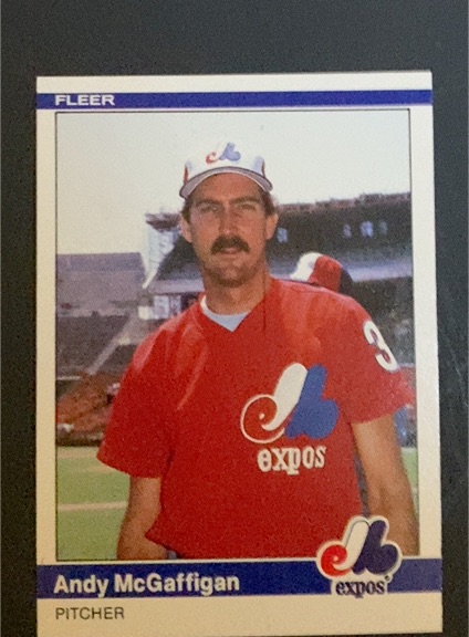 1984 Fleer Update #U-78 Andy McGaffigan — front