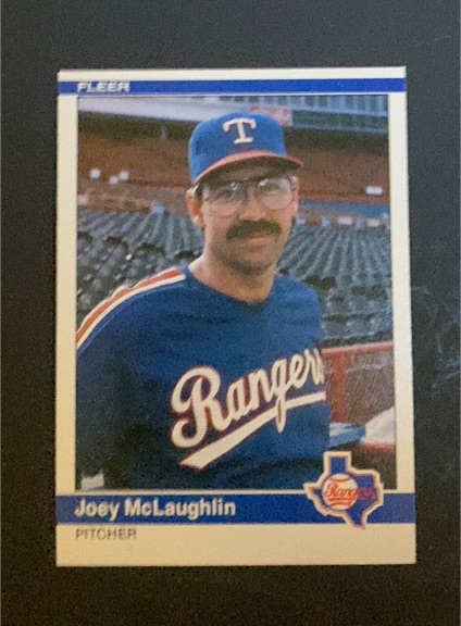1984 Fleer Update #U-79 Joey McLaughlin — front