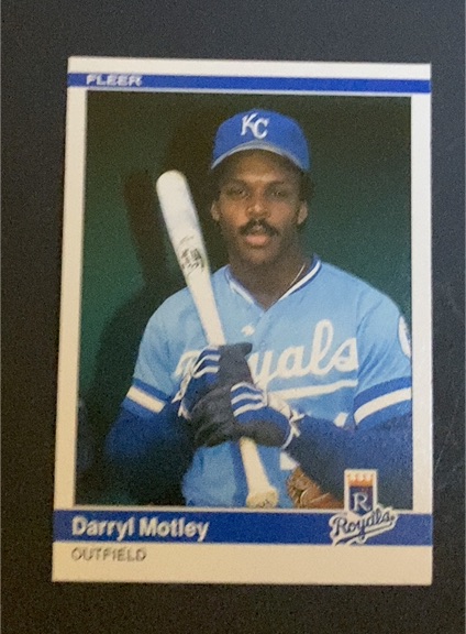 1984 Fleer Update #U-81 Darryl Motley — front