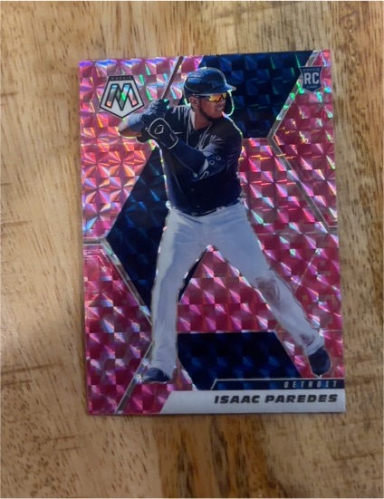 2021 Panini Mosaic #224 Isaac Paredes — front