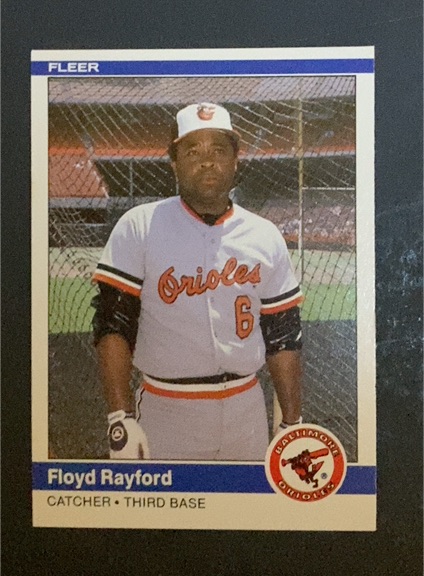 1984 Fleer Update #U-95 Floyd Rayford — front