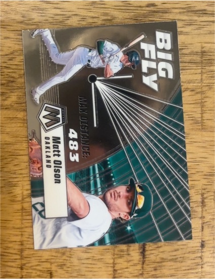 2021 Panini Mosaic #BF11 Big Fly Matt Olson — front