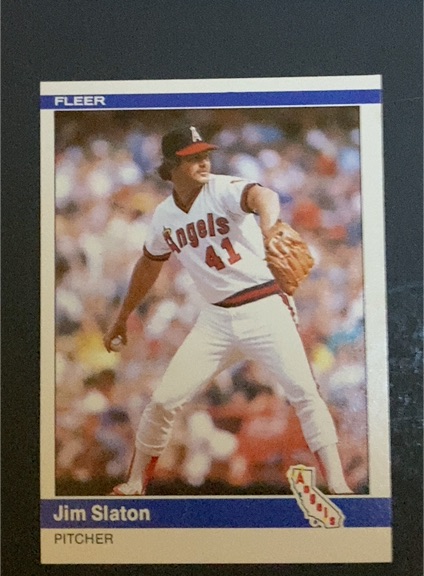 1984 Fleer Update #U-107 Jim Slaton — front