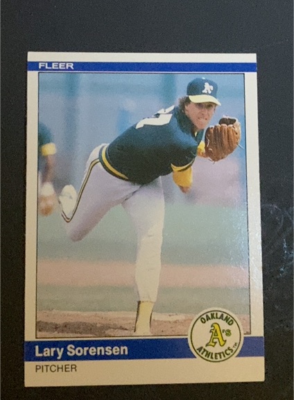 1984 Fleer #450 Lary Sorensen — front