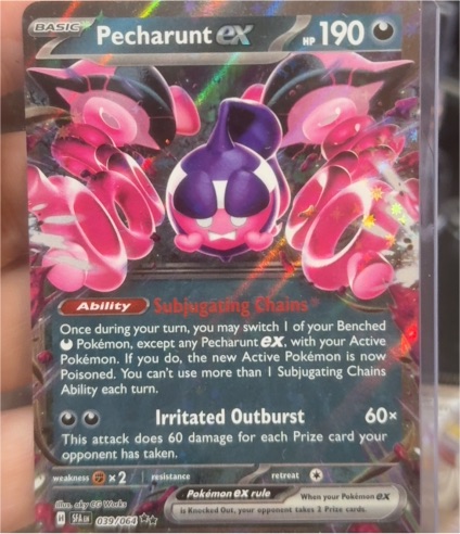 2024 Pokémon TCG Shrouded Fable #039 Pecharunt ex — front