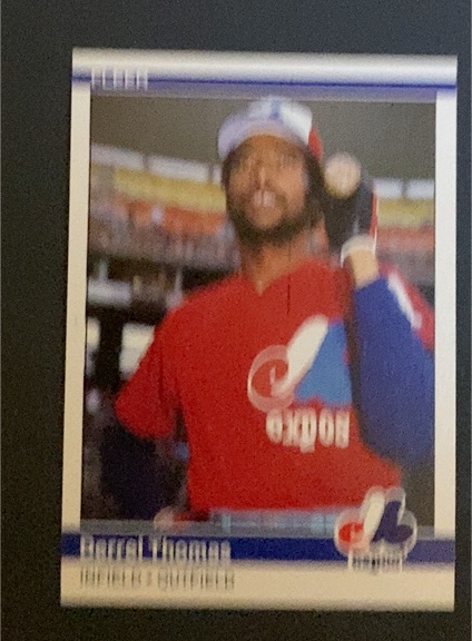 1984 Fleer Update #U-116 Derrel Thomas — front