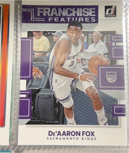 2022-23 Donruss #25 De'Aaron Fox Franchise Features — front