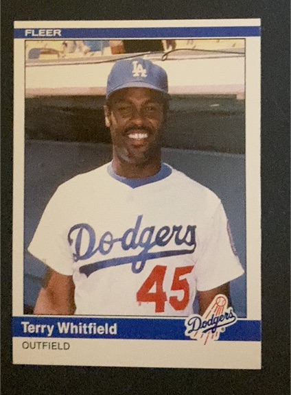 1984 Fleer Update #U-125 Terry Whitfield — front