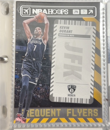 2021-22 Panini NBA Hoops #15 Kevin Durant Frequent Flyers — front