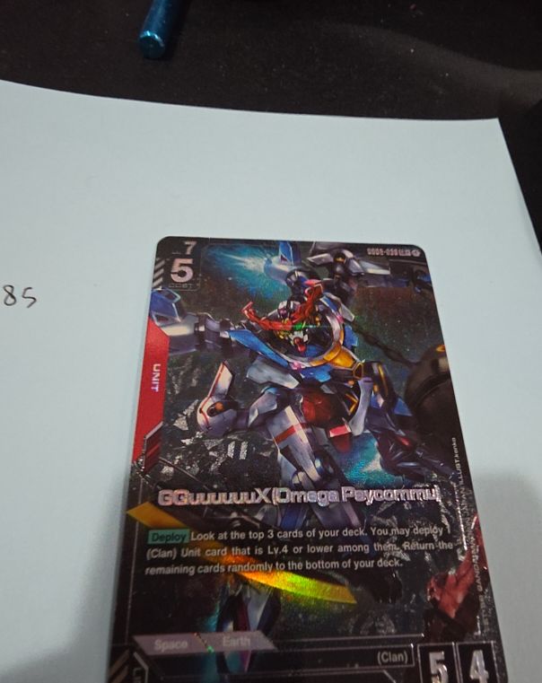 2025 Gundam Card Game GD02-038 GQuuuuuuX (Omega Psycommu) LR+ — front