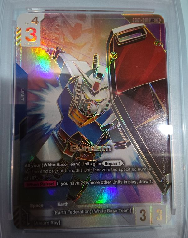 2025 Gundam Card Game GD01-001 RX-78 Gundam LR++ Newtype Rising — front