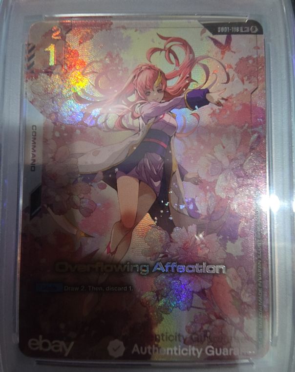 2024 Gundam Card Game GD01-118 Overflowing Affection Lacus Clyne — front
