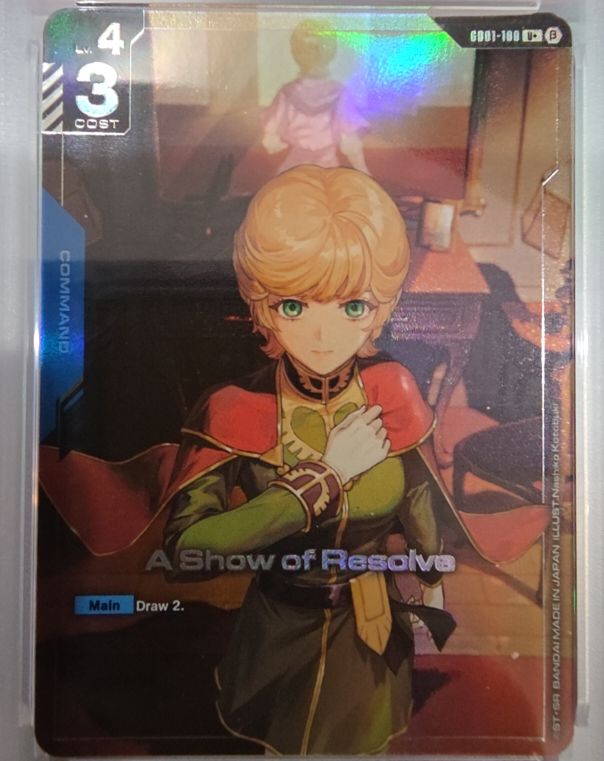 2024 Gundam Card Game GD01-100 Mineva Zabi — front