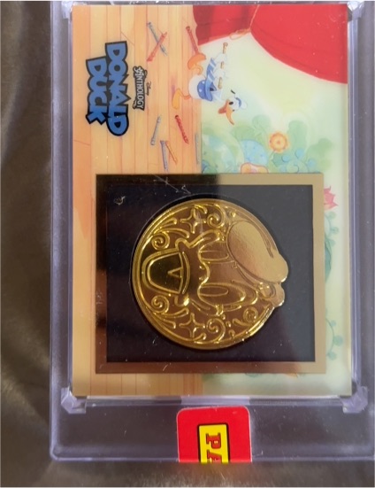 2024 Panini Disney Anthology Gold Medallion Coin Card Donald Duck — front