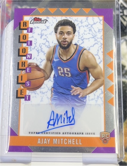 2024-25 Topps Finest #RFA-AM Ajay Mitchell — front