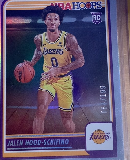 2023-24 Panini NBA Hoops #238 Jalen Hood-Schifino — front