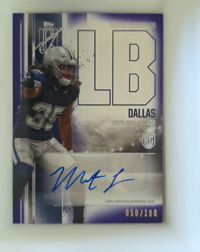2024 Topps Signature Class #RCA-ML Marist Liufau — front