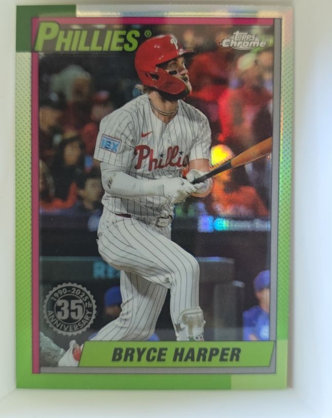 2025 Topps Chrome 35th Anniversary #90CB-12 Bryce Harper — front
