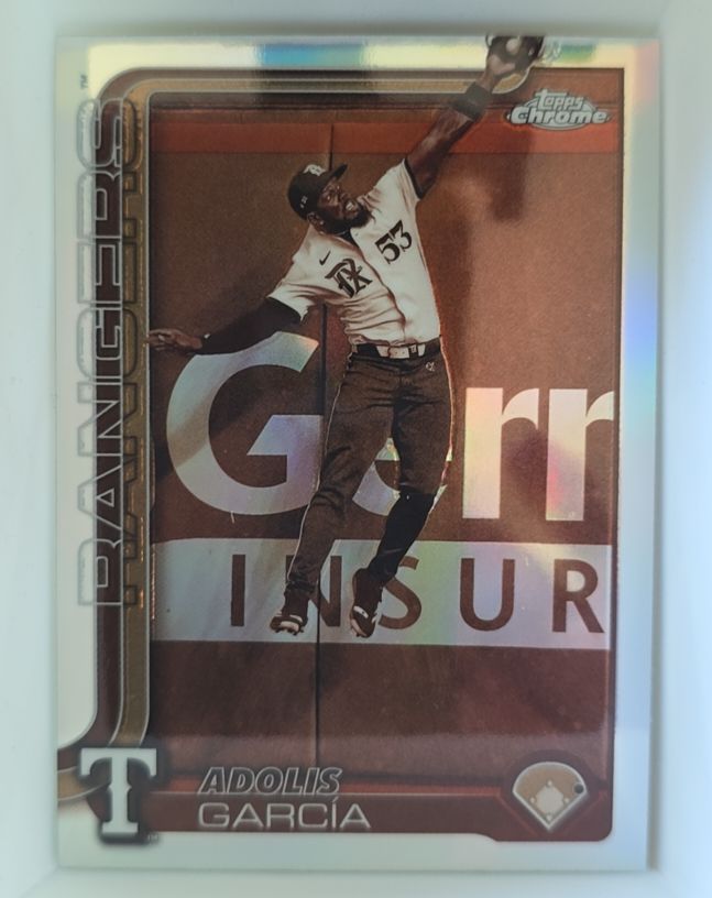 2025 Topps Chrome #293 Adolis García Sepia Refractor — front
