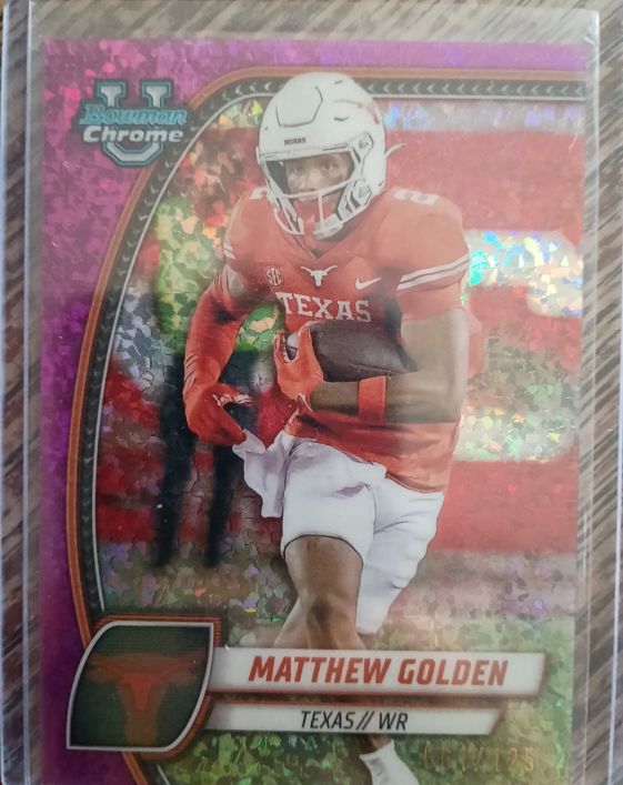 2024 Bowman University Chrome #129 Matthew Golden — front