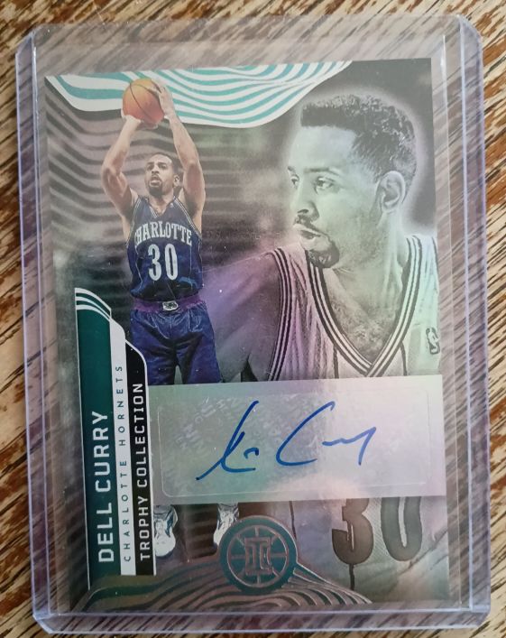 2021-22 Panini Illusions Trophy Collection Signatures #TC-DCC Dell Curry — front