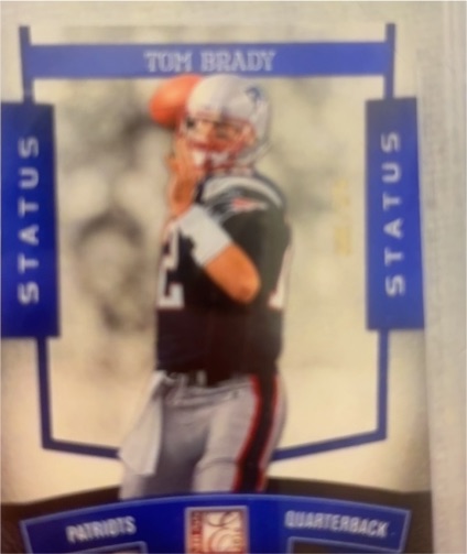 2004 Skybox LE Die Cut Gold Proof #38 Tom Brady — front