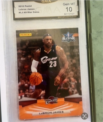 2010 Panini LeBron James #LJ All-Star Game — front
