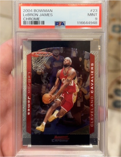 2004 Bowman Chrome #23 LeBron James — front
