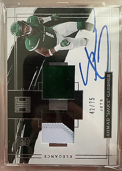 2022 Panini Impeccable Elegance #42 Ahmad 'Sauce' Gardner — front