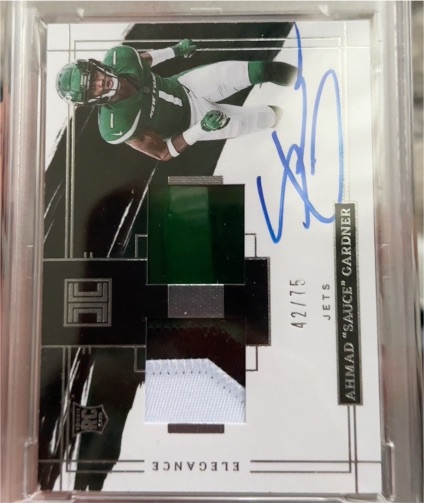 2022 Panini Impeccable Elegance #117 Ahmad 'Sauce' Gardner — front