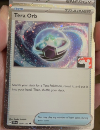 2024 Pokémon SV08: Surging Sparks #189 Tera Orb — front