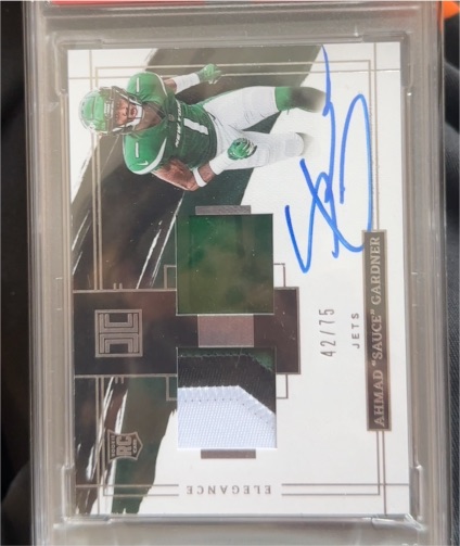 2022 Panini Impeccable Elegance #42 Ahmad 'Sauce' Gardner — front