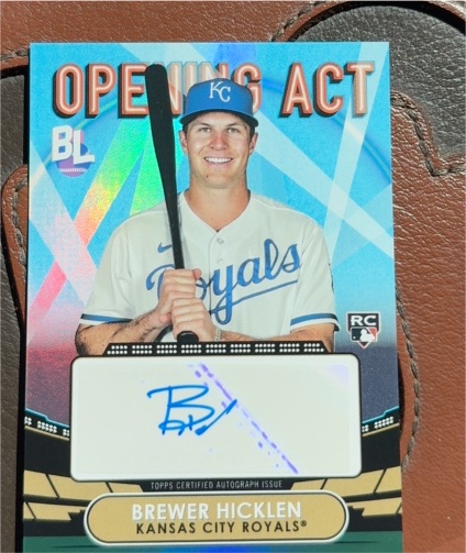 2023 Topps Big League Opening Act #OAA-HIC Brewer Hicklen — front