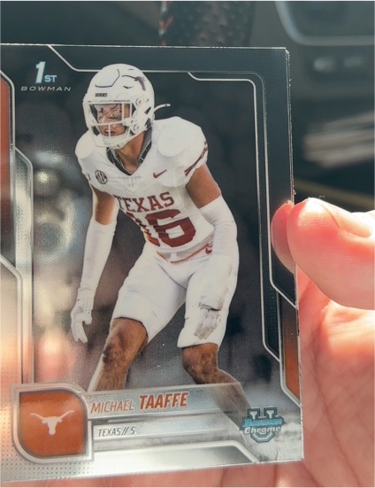 2025 Bowman Chrome University #100 Michael Taaffe — front