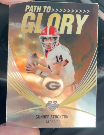 2025 Bowman Chrome University #PG-3 Gunner Stockton Path to Glory — front