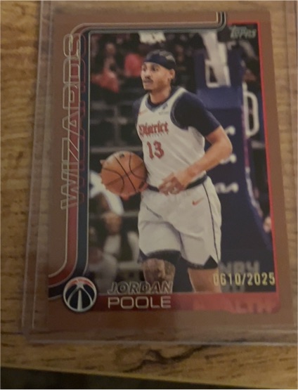 2025 Topps #94 Jordan Poole Washington Wizards — front