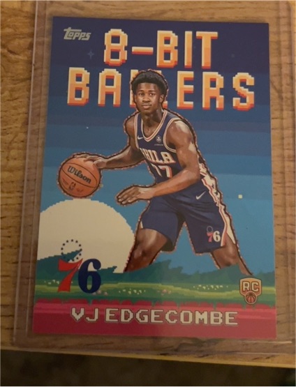 2025-26 Topps Basketball #8B-33 VJ Edgecombe 8-Bit Ballers Rookie Card — front