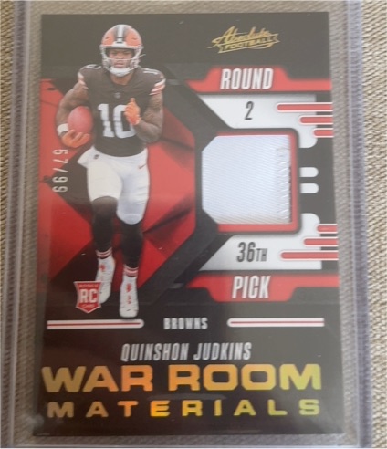 2025 Panini Absolute Football #WRM-QJR Quinshon Judkins — front