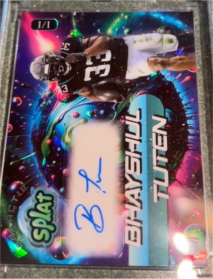 2025 Wild Card Splat Galactic #1/1 Bhayshull Tuten — front