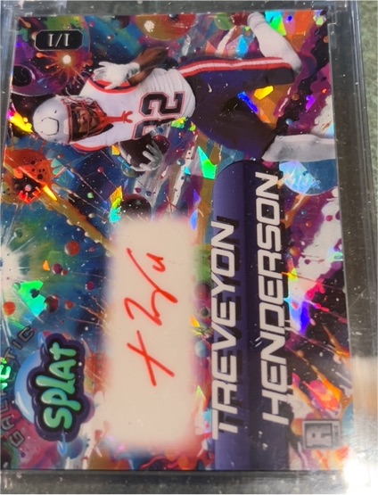 2025 Wild Card Galactic Splat 1/1 Treveyon Henderson — front