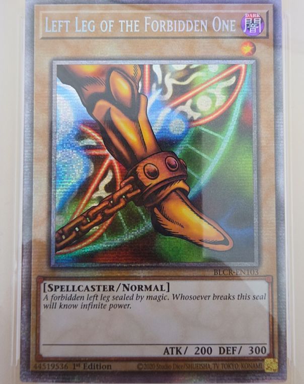 Yu-Gi-Oh! Left Leg of the Forbidden One BLCR-EN103 — front