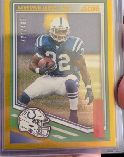 2025 Panini Score #68 Edgerrin James — front