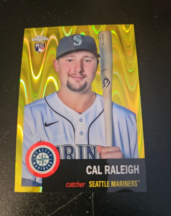 2022 Topps Chrome Platinum Anniversary #237 Cal Raleigh — front
